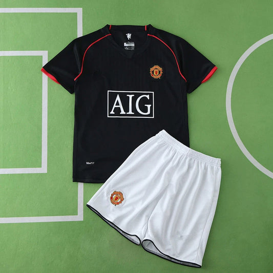 Manchester United F.C. Away Retro Kids Kit 07/08 Season