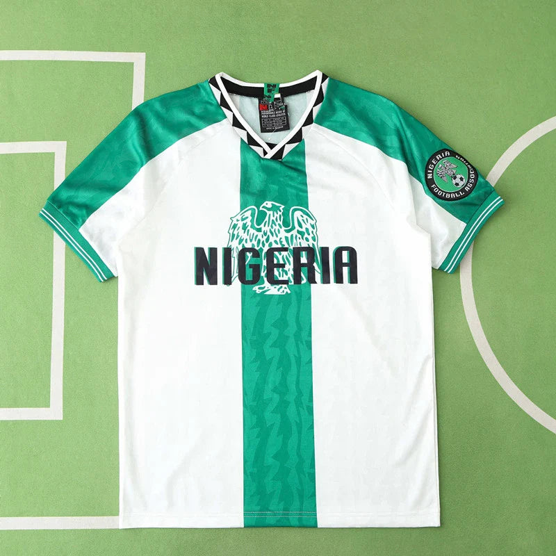 JCF Concept Green and White Jersey Inspired by Nigeria Culture