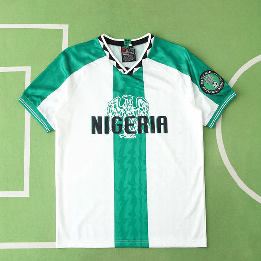 JCF Concept Green and White Jersey Inspired by Nigeria Culture